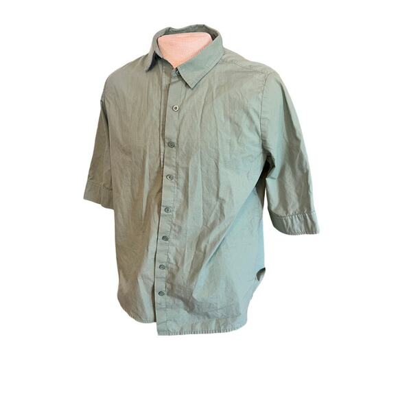 AMERICAS SWEETHEARTgreen button up womens size large - Picture 1 of 6